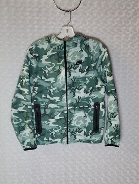 New Nike TECH Camo Fleece Youth Full Zip Hoodie Jacket Kids FN9118 Boys XL used